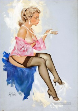 pin up girl nude 030 Oil Paintings